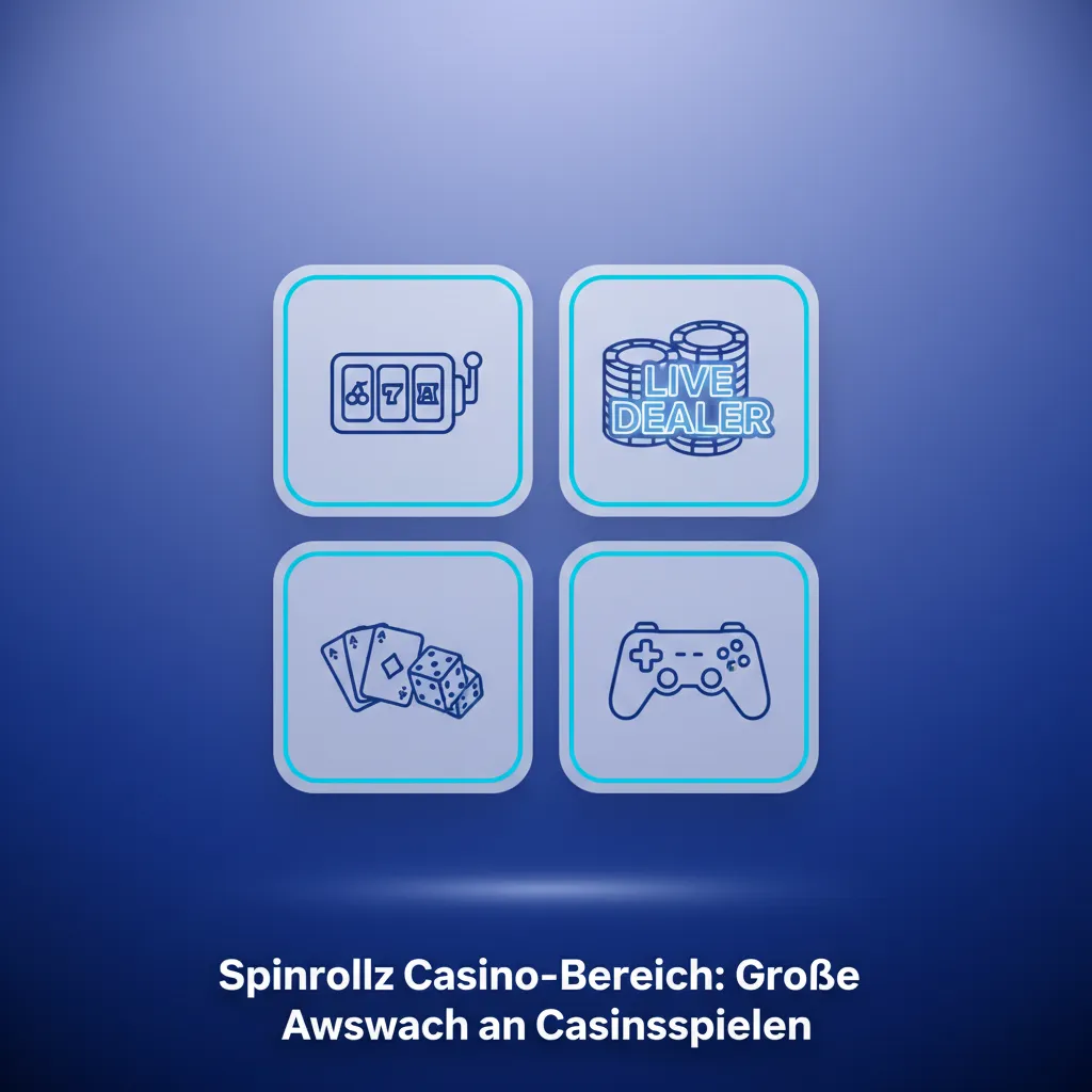 Spinrollz Casino-Lobby mit Slots, Roulette, Blackjack, Tischspielen, Crash Games, Jackpots und Filtern für schnelle Suche.