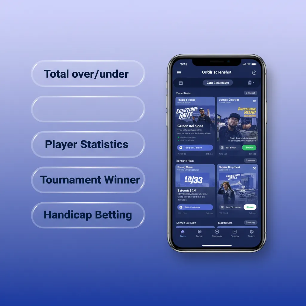 Spinrollz App zeigt Wettarten: Einzel-, Kombi-, System-, Livewette und Über/Unter, mit Hinweis zur Wahl nach Stil und Budget.